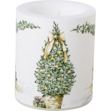 Свещ 10.5х9см Simple Welcome екрю